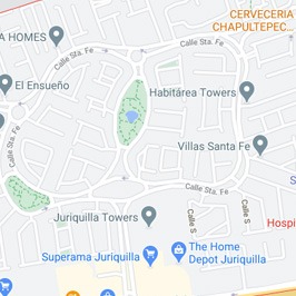 Juriquilla Santa Fe - mapa